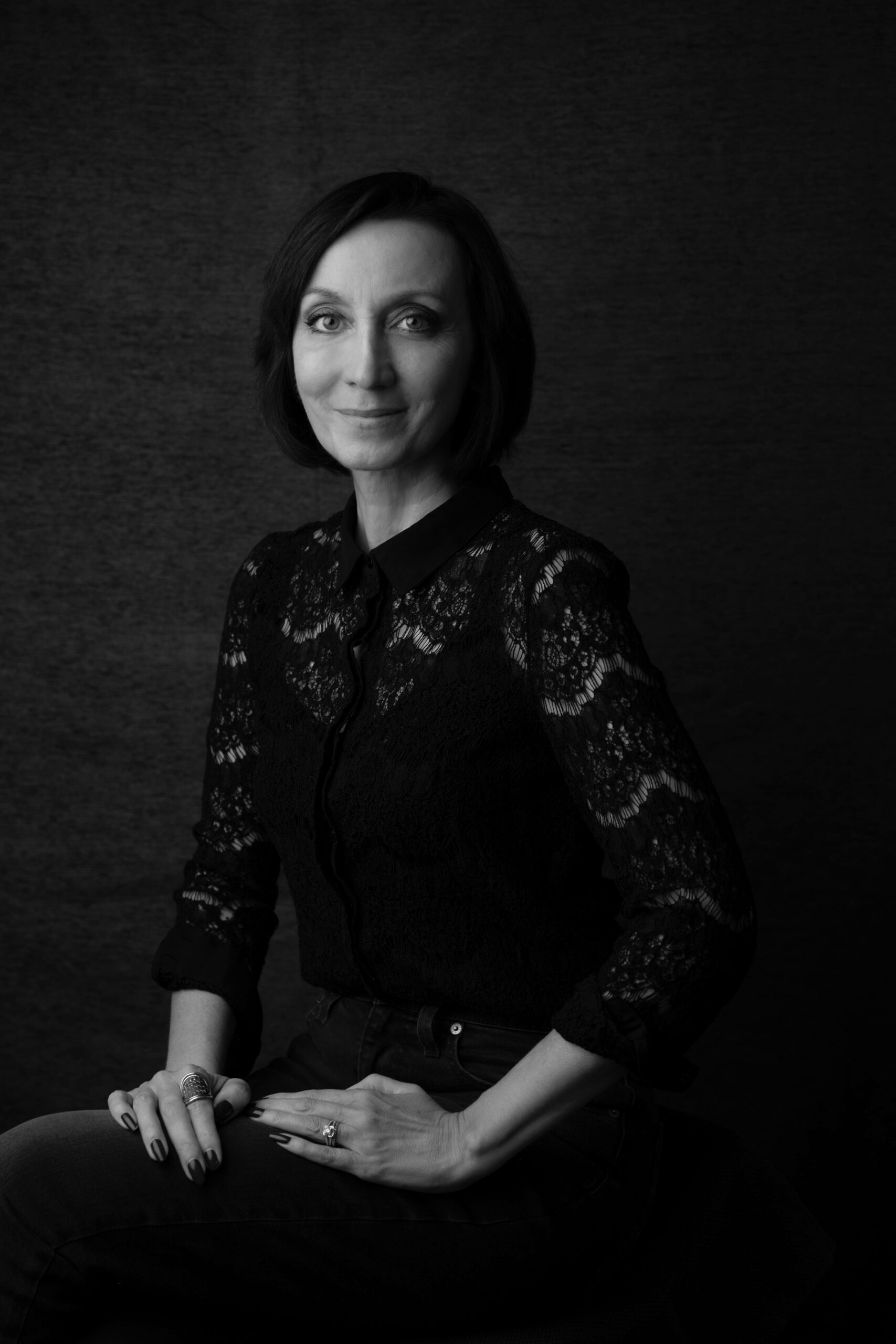 Séverine Bemon, photographe, portrait en noir et blanc